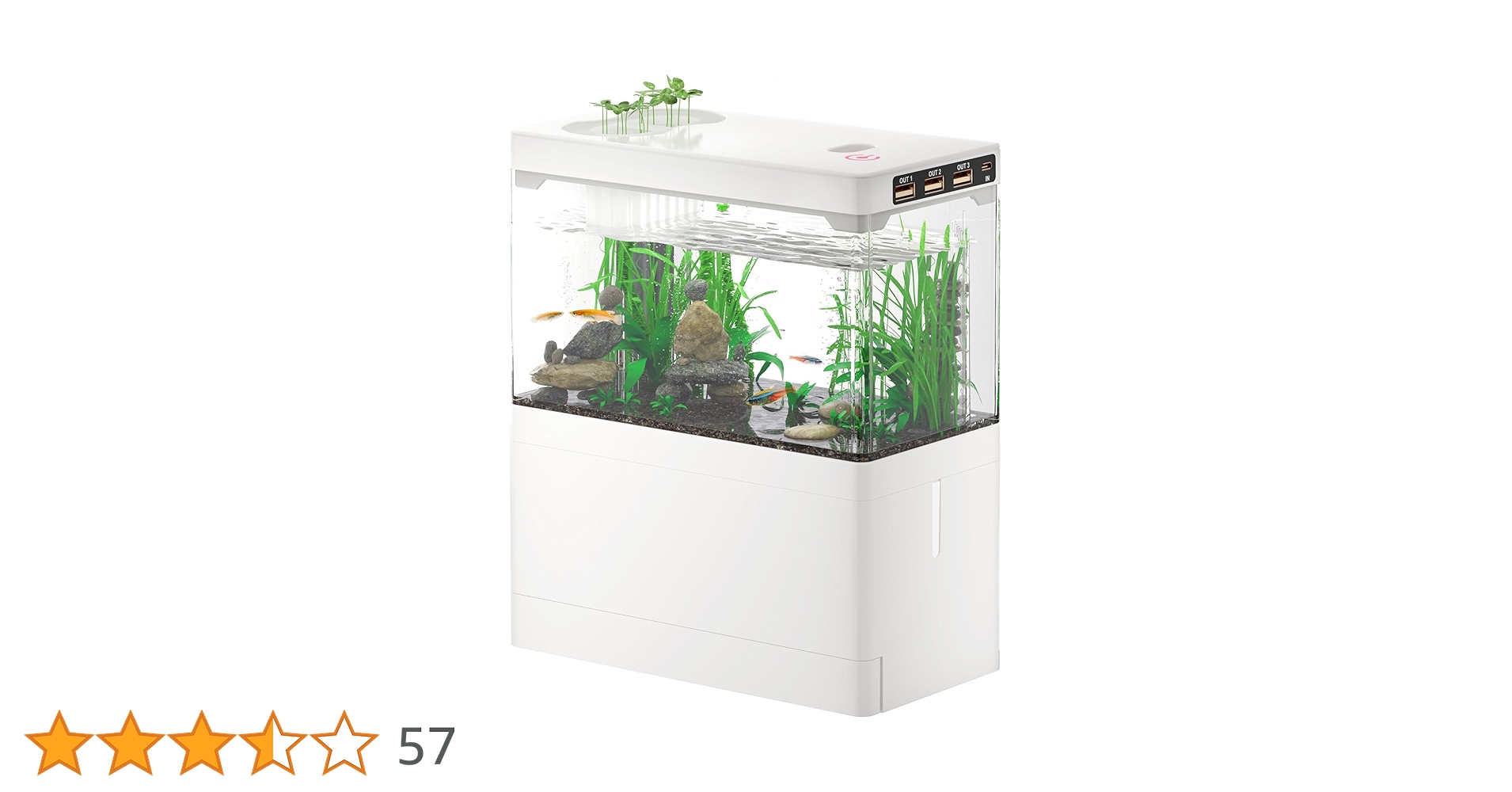 YUDAIさま専用　セット Amazon | Yjhyuxi 水槽 セット 小型 アクアリウム【インボイス